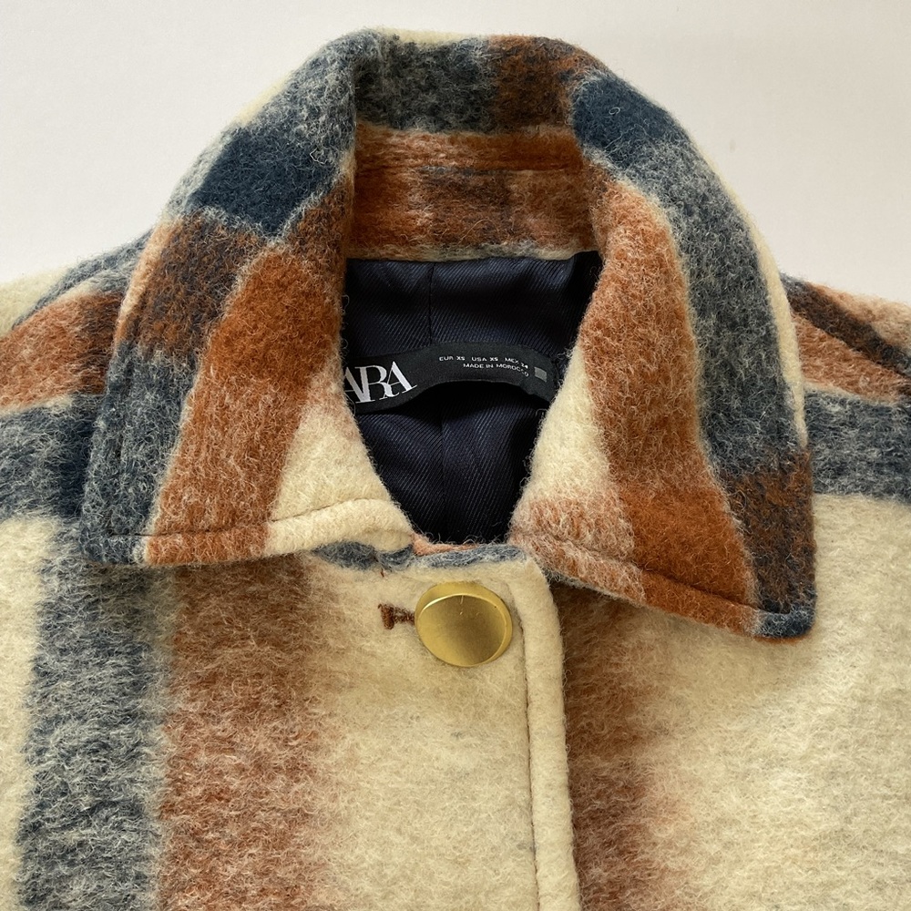 Zara Windowpane Shacket - Picture 8 of 10